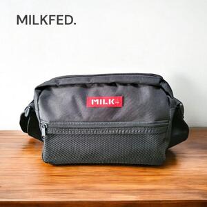 MILKFED. ショルダーバッグ メッシュポケット ブラック