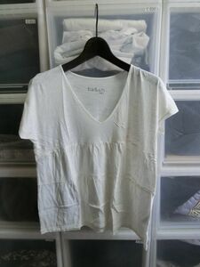 ba&sh COCO 半袖 Vネック カットソー Tシャツ 0 ホワイト バッシュ
