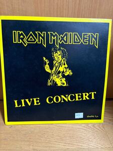 LP IRON MAIDEN / LIVE CONCERT ブート？2枚組　動作未確認　