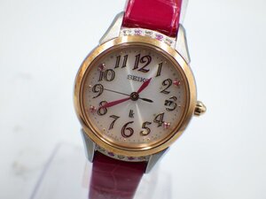 358560【1円スタート】SEIKO セイコー 稼動品 1B22-0CL0 Ik ルキア Ispahan イスパハン レディース 時計 電波 ケース25mm