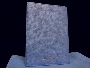 ■新品同様■ SMYTHSON スマイソン レザー 手帳カバー スケジュール帳 ステーショナリー ブルー系 FA4140