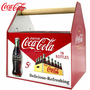 コカ・コーラ 木 ハンドルキャディ キャリーケース コカコーラ ブリキ缶 ブランド オシャレ アメリカン雑貨 アメリカ雑貨 Coca Cola