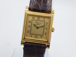 358647【1円スタート】LONGINES ロンジン 稼動品 ヴィンテージ タンク レディース 時計 クオーツ ケース20mm