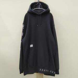 WTAPS/W-TAPS/ダブルタップス/Biggie 01 Sweat Hoody/プリントデザインスウェットプルオーバーパーカー/ビッグシルエット/ロング丈