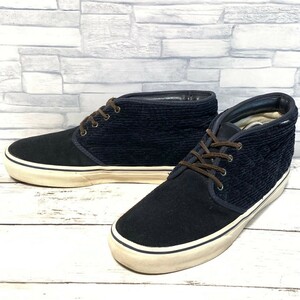 R5116bE VANS バンズ CHUKKA チャッカ サイズ26.5cm ブラック メンズ スニーカー スエード コーデュロイ ヴァンズ シューズ 黒 靴 スケボー