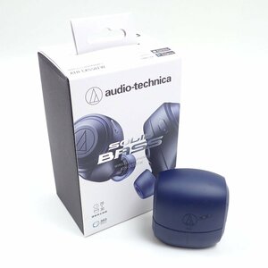 【中古】オーディオテクニカ ワイヤレスイヤホン ATH-CKS50TW ブルー 青 完全ワイヤレス audio-technica