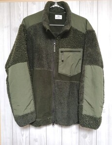 ユニクロ エンジニアド ガーメンツ Engineered Garments コラボ フリース コンビネーション パッチワーク ジャケット ボア　ミリタリー