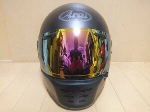 中古 Arai アライ ラパイド・ネオ RAPIDE-NEO サイズM(57・58) フラットブラック フルフェイスヘルメット ミラーシールド交換