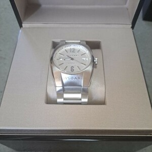 BVLGARI エルゴン 紳士腕時計、文字盤ホワイトは希少！自動巻き！正規品！