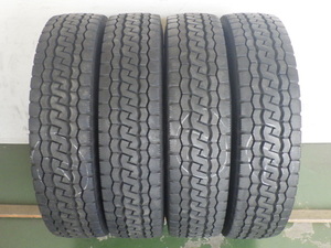 205/80R17.5 120/118N ブリヂストン M812 中古 7分山 4本セット オールシーズンタイヤ 2021年製 L16624