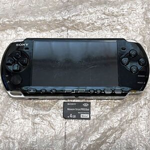 〈動作確認済み・最終型〉PSP-3000 本体 ピアノブラック ＋メモリースティック 4GB PlayStation Portable 薄型