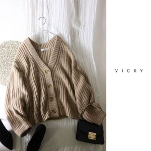 ビッキー VICKY☆オーバーサイズ Ｖネックカーディガン 2サイズ☆A-O 6288