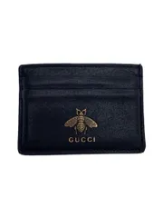 GUCCI カードケース レザー ブラック メンズ 523685 アニマリエビー