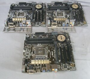 B42372 O-10404 ASUS H97M-PLUS LGA1150 マザーボード 3枚セット ジャンク