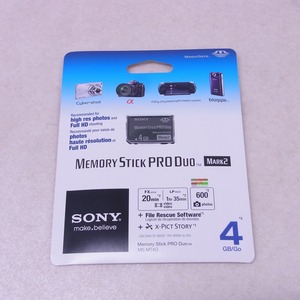 未開封 カメラ/PSP 用 海外版 メモリースティックプロデュオ マーク2 4GB MEMORY STICK PRO DUO MARK 2 MAGICGATE SONY【GM；V0BO0064