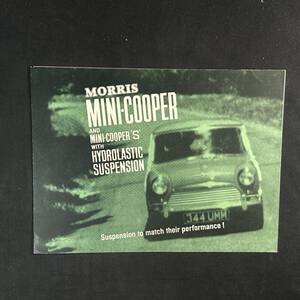 【 1965年 】モーリス ミニクーパー ミニクーパーS 専用 カタログ 当時もの / 英語版 / 旧車 旧車カタログ