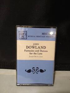 T6120　カセットテープ　Joseph Bacon, Dowland / Fantasies And Dances For The Lute , classical guitar and lute , 1977