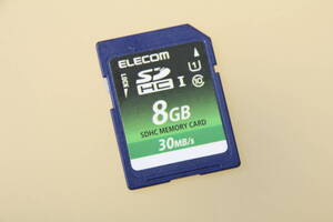 8GB SDHC I カード ELECOM 30MB/s class10