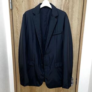 JIL SANDER ジルサンダー 中綿入り ナイロン テーラード ジャケット size 48 ジル サンダー 黒 men メンズ 男性 ブラック