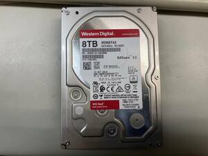 ★3.5インチ　SATA　WD RED Western Digital HDD WD80EFAX-68KNBN0 8TB ハードディスク　中古品★