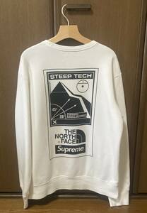 Supreme　シュプリーム 16SS × ザノースフェイス Steep Tech Crewneck メンズM スティープテック ホワイト　白　スウェット　トレーナー