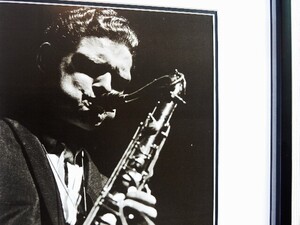 ズート・シムズ/アート ピクチャー 額装/ジャズ サックス/1958 Paris/Zoot Sims/Framed Sax Great/Jazz/アート フレーム/レトロ ビンテージ