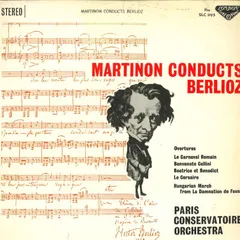 LP Berlioz, Jean Martinon, Paris Conservatoire Orchestra Martinon Conducts Berlioz SLC1195 LONDON /00260