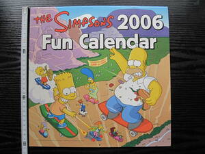 The Simpsons 2006 FAN CALENDAR by Matt Groening アニメ ザ・シンプソンズ カレンダー