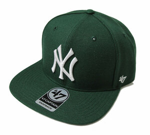 ’47 (フォーティセブン) FORTYSEVEN ヤンキース (ニューヨーク) キャップ 帽子 Yankees Sure Shot ’47 CAPTAIN Dark Green