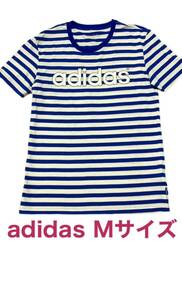 アディダス ボーダー半袖Tシャツ　Mサイズ