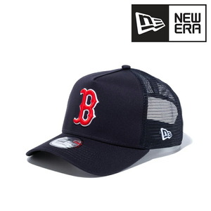 NEWERA キャップ 9FORTY A-Frame ボストン レッドソックス MLB メッシュキャップ ニューエラ 940 紺 ネイビー 