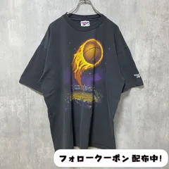 古着 used　Reebok　リーボック　半袖プリントＴシャツ　basketball　バスケ　黒　ブラック　ビッグシルエット　オーバーサイズ