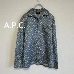 ✨ A.P.C. アーペーセー 総柄 長袖シャツ ビスコースコットン