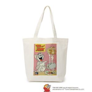 【お値下げ】新品未使用 ワールド THE SHOP TK (ザ ショップ ティーケー)＊限定＊TOM & JERRY トムとジェリー 別注 キャンバストートバッグ