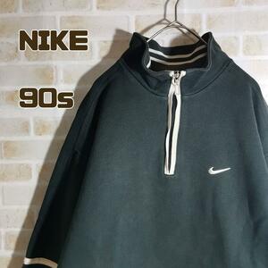 NIKE ナイキ 90s スウェット トレーナー ハーフジップ 黒