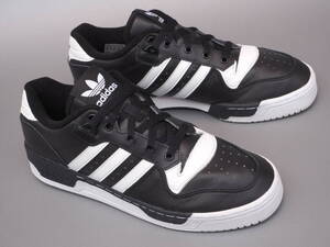 美品!! 20年 US 8 1/2・26,5cm USA限定カラー adidas RIVALRY Low リバルリー 黒レザー DESIGNED IN FRANCE 天然皮革 EWING