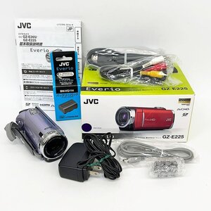 ジャンク品 JVC KENWOOD ケンウッド Everio GZ-E225 フローラルバイオレット◆画面が真っ暗で撮影不可 [F7416]