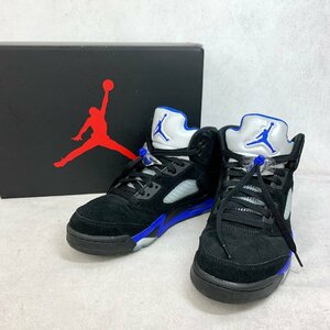 NIKE AIR JORDAN 5 RETRO ナイキ エアジョーダン 5 レトロ CT4838-004 スニーカー シューズ メンズ ブラック ブルー US8.5 26.5cm 靴