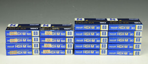 【TO】未使用 未開封 maxell マクセル HGX-M30 HGX-M150 18本まとめて 8ミリ ビデオ カセットテープ 8㎜ 現状品