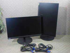 【2台セット】Lenovo / レノボ / 21.5型ワイド液晶モニター ThinkVision T22i-10 / フルHD（1920×1080）/ 表示確認済み / No.X231