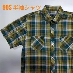 【美品】ミスタージュンコ　半袖シャツ　チェック　90s