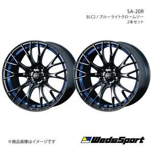 WedsSport/SA-20R ランサーエボリューション10 CZ4A アルミホイール2本セット【18×8.5J 5-114.3 INSET35 BLC2】0072742×2