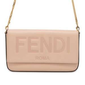 フェンディ チェーンショルダーバッグ ロゴ レザー 8BS032 FENDI 2wayクラッチバッグ 【安心保証】