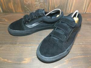 ★VANS バンズ 国内企画 OLD SKOOL オールドスクール Ultra Cush ベルクロ 黒×黒 24.5ｃm Used 検 SK8 ハーフキャブ スリッポン ERA