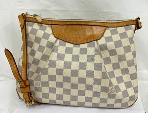 LOUIS VUITTON ルイヴィトンシラクーサPM 現状品 N41113SP0132 ショルダーバッグダミエ・アズール カ15