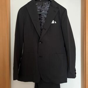 uniform experiment/スーツ/ジャケット/セット/美品/新品/UE/藤原ひろし/fragment/SOPHNET/FCRB/三つボタン/ブラック/チーフ/ユニフォーム