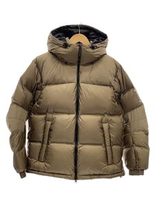 THE NORTH FACE◆ウィンドストッパーヌプシフーディーダウンジャケット/Mサイズ/ナイロン/ベージュ/ザノースフェイス//