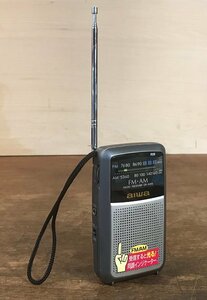 SS-3634■送料込■aiwa FM AM RADIO RECEIVER CR-AS19 ラジオ オーディオ ポータブル ハンディ 携帯 アンティーク 133g●動作品/くATら