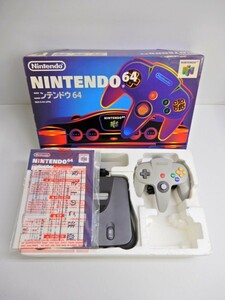 061Z990★【中古/動作品】 NINTENDO 64 本体 コントローラー セット NUS-001 任天堂/ニンテンドー