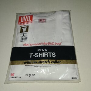 B.V.D. U首 半袖Tシャツ サイズL 